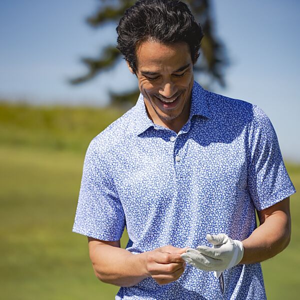 Cutter & Buck Pike Eco Flora Print Mens Polo Thumbnail