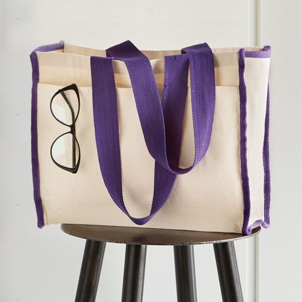14L Tote with Contrast-Color Handles Thumbnail