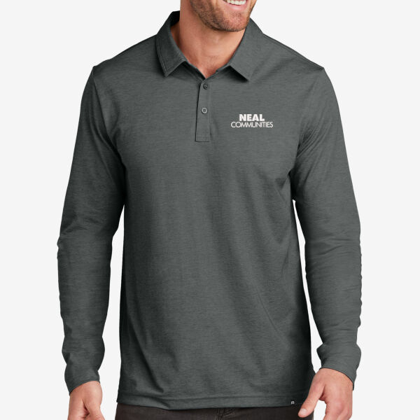   - Oceanside Heather Long Sleeve Polo Thumbnail