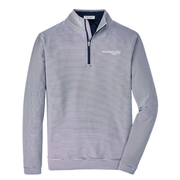   - Perth Sugar Stripe Performance Quarter Zip  Thumbnail
