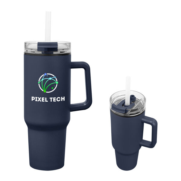 40 Oz. Full Color Quest Recycled Stainless Steel Tumbler Thumbnail