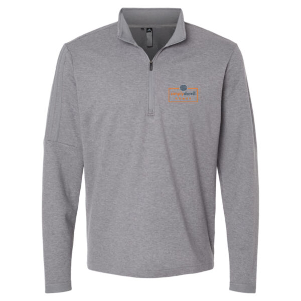   - Men's 3-Stripe Quarter-Zip Sweater Pullover Thumbnail