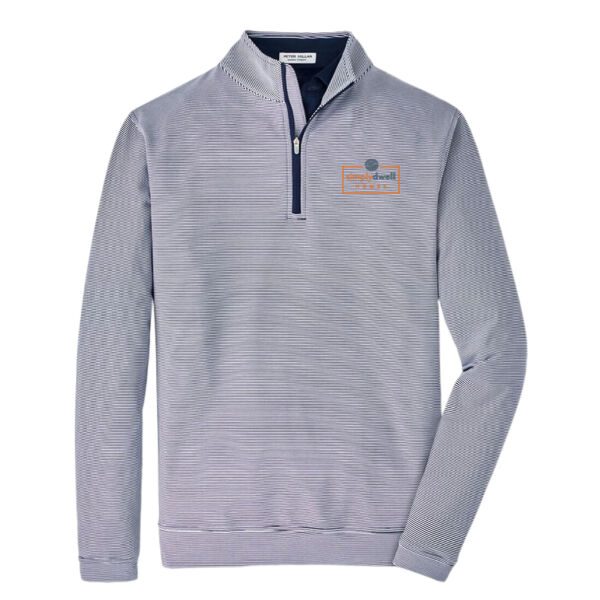   - Perth Sugar Stripe Performance Quarter Zip  Thumbnail