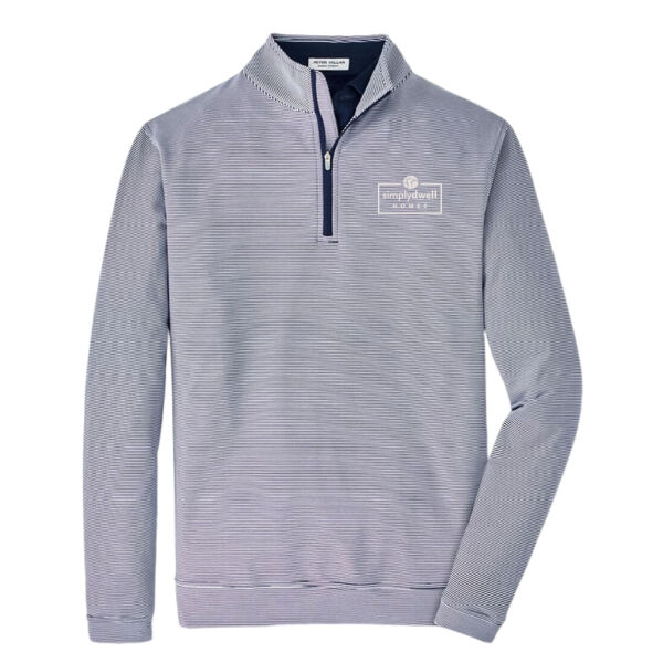   - Perth Sugar Stripe Performance Quarter Zip  Thumbnail