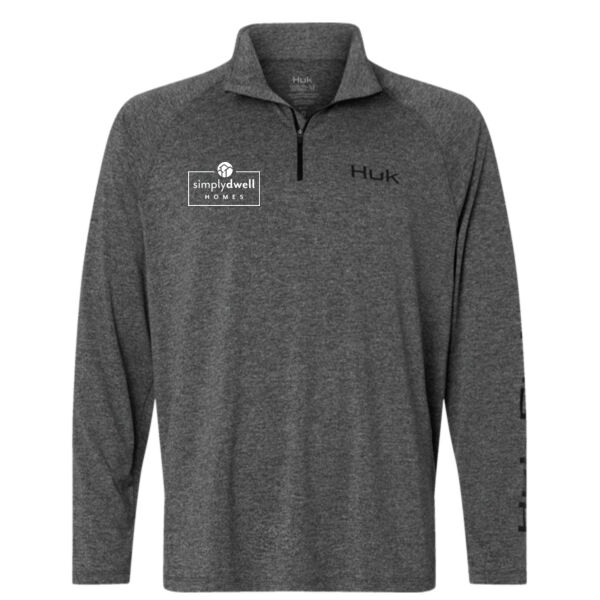   - Men's Airweight Heather Quarter-Zip Pullover Thumbnail