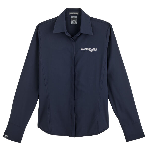   - Women's Executive 4-Way Stretch Solid Button Up Thumbnail