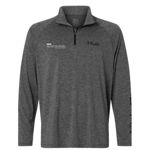   - Men's Airweight Heather Quarter-Zip Pullover Thumbnail